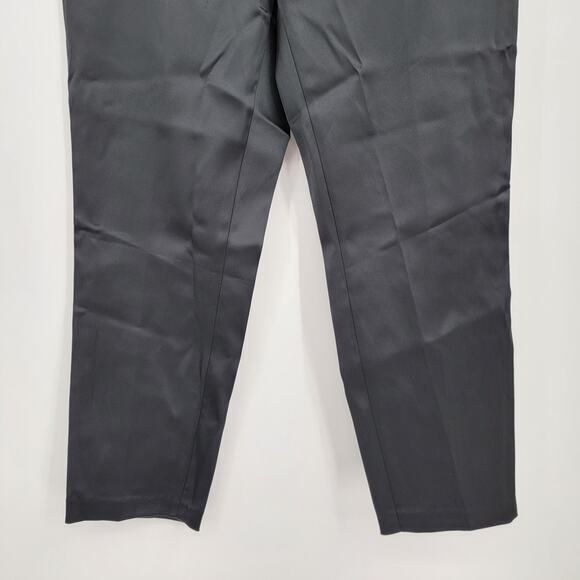 NEW L'AGENCE Women's High Rise Satin Effect Suiting Ankle Trouser Black Size S - Picture 9 of 13